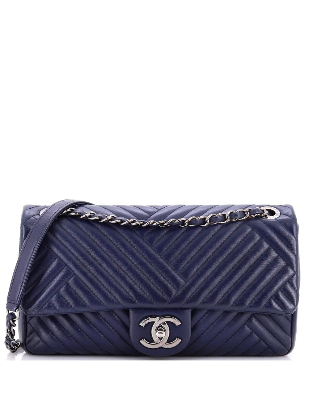 Chanel Cc Crossing Flap Bag Chevron #246431C32B